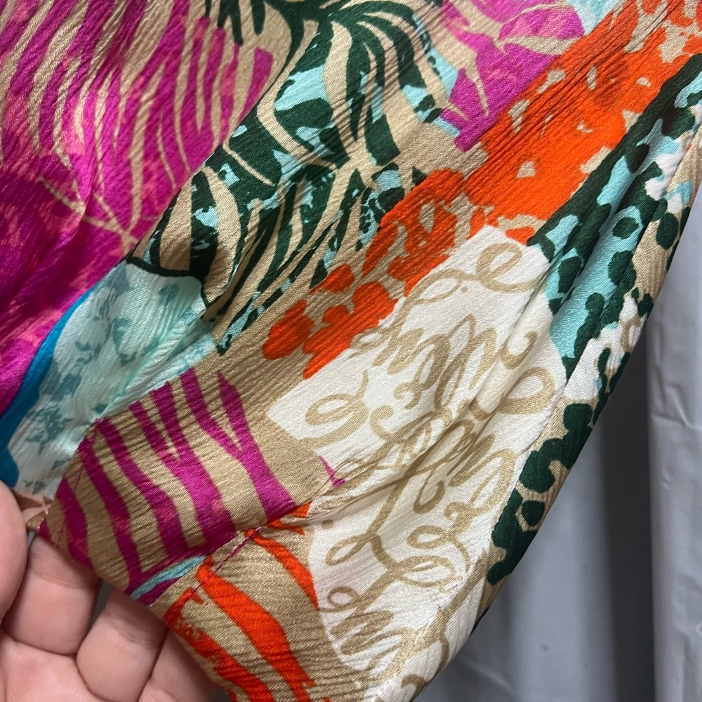 Lilly Pulitzer Silk Patchwork Knee-Length Dress W… - image 6